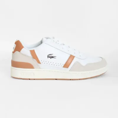 Lacoste T-Clip Sneakers White/Light Brown 747SMA00662J8